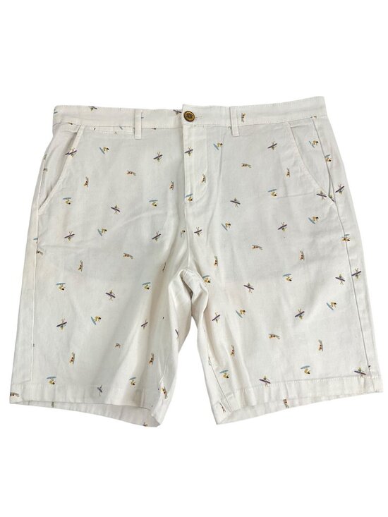 Jachs New York Other - Jachs New York Chino Shorts Men's Sz 33 White Surfer Bleeker Fit Flat Frt $40Nwt